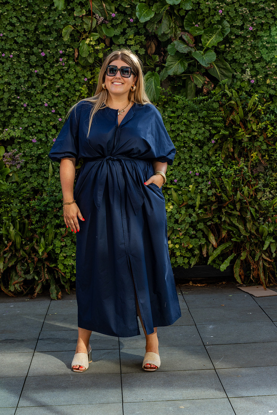 BESTSELLER! Line - ruime feestjurk ❗️ - marineblauw