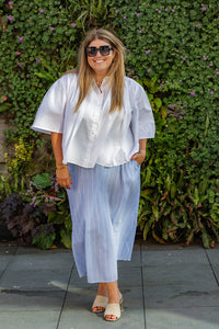 Romi - blouse flowy - wit