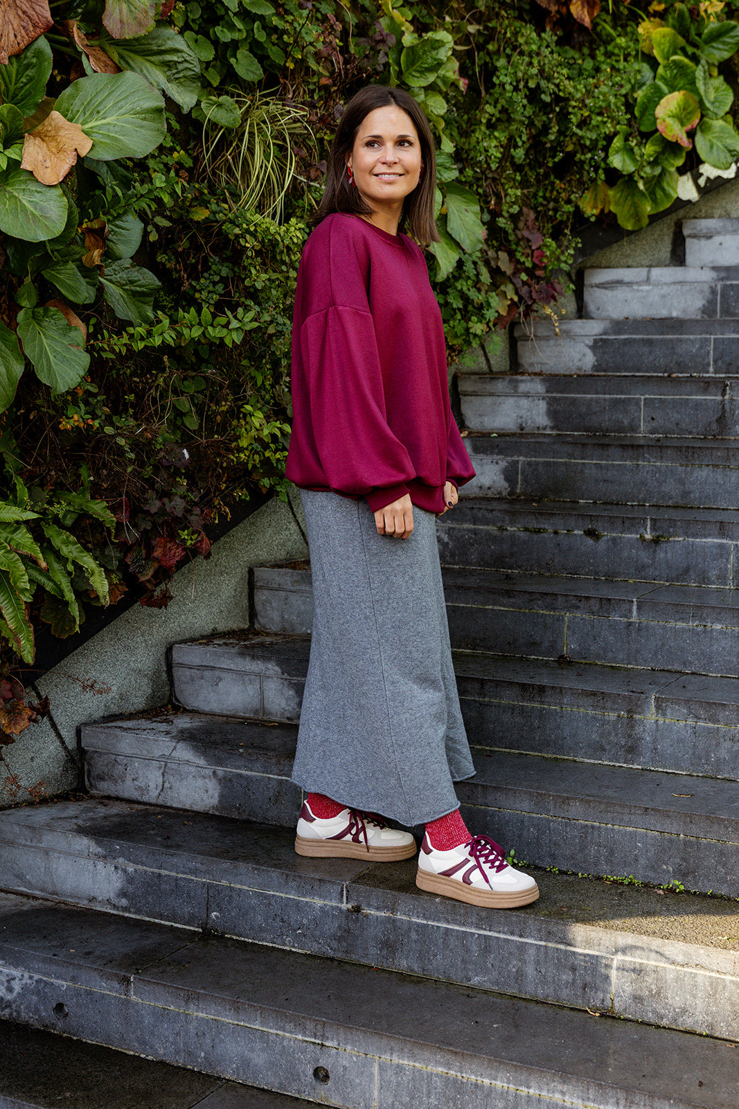Nova - knit rok - grijs❗️