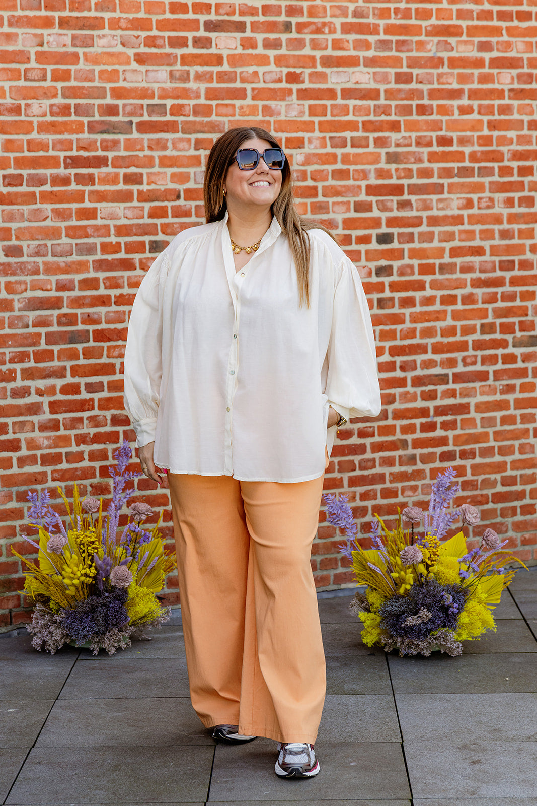 Sari - blouse - ecru - laatste stuk
