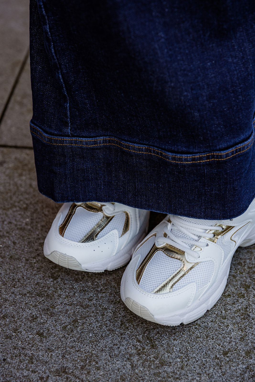 Ax - sneakers - goud/wit 36-38