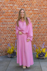 Liena - rok - roze- laatste stuk