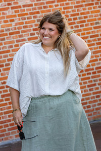 Alixe - blouse - vichy beige