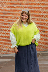 Belle - debardeur - neon geel