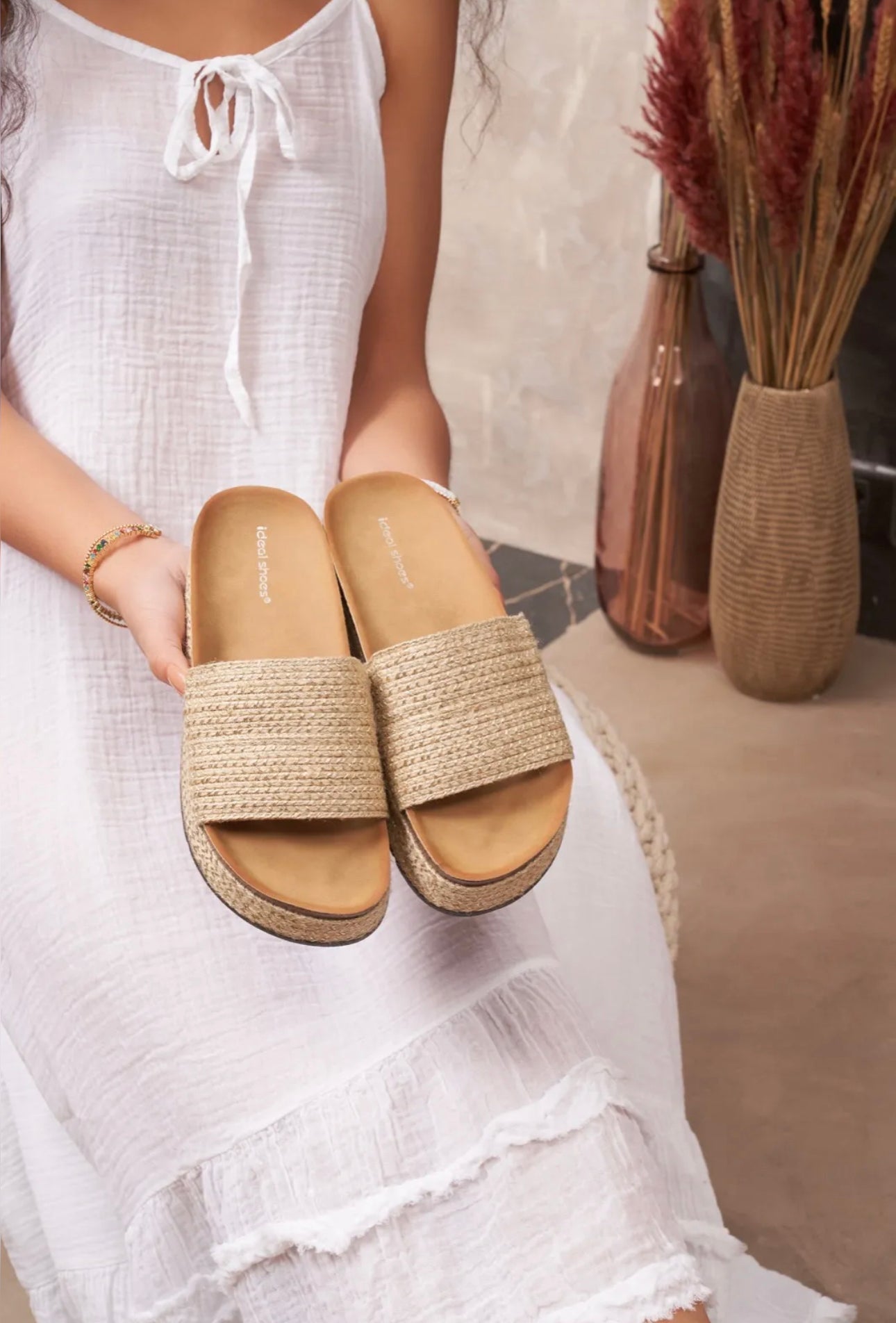 Sue - espadrille  - beige/goud- mt 36-37